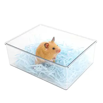 Companie Mouse-Cadă De Baie Din Plastic Transparent Cadă Hamster Livrările De Baie Mici Jucărie Animale De Companie Baie Șobolan Cusca Animale De Companie Toaletă