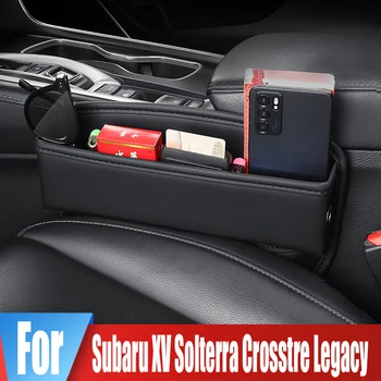 Din piele de Scaun de Masina Crăpătură Cutie de Depozitare Pentru Subaru XV Solterra Crosstre Moștenirea Cana de Apa Card de Telefon Rezervate de Încărcare Organizator Geantă