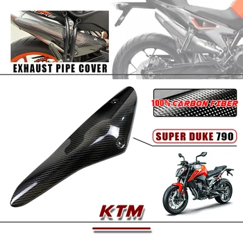 Pentru KTM Superduke 790 2018 2019 2020 2021 2022 100% 3K Uscat Complet din Fibra de Carbon de Evacuare Capac Corp Motociclete Carenaj Kituri de Piese