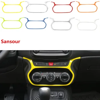 Sansour Auto Interior Aer Condiționat Comutator de Decorare Acoperire Cadru Autocolante Accesorii pentru Jeep Renegade 2015-2017 Styling Auto