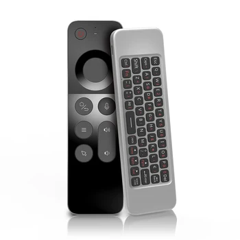 W3 Voce Telecomanda Air Mouse Tastatura Mini USB Telecomanda Wireless Cu IR de Învățare Voce Introducerea Pentru PC, TV Box Tableta