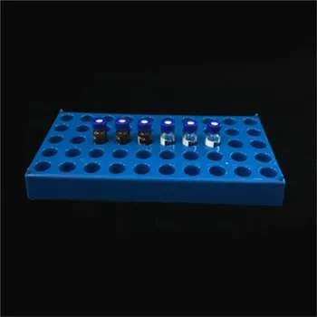 2 buc/lot de 1,5 ml de plastic Cromatografie flacon cu suport pentru 50 de fiole de 2 ml analitice sticla, mostră de suport sticla Diafragma 12mm