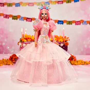 Noi 2023 Ziua Morților Roz Barbie 23 Mexican Eldiade Los Muertos Semnătura Festival Carnaval Papusa de Colectie Cadouri de Ziua de nastere