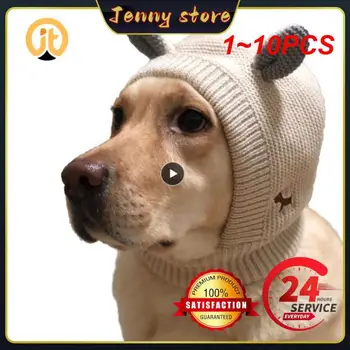 1~10BUC Câine Liniștit antifoane Protectie impotriva Zgomotului de Companie Urechi Capace Tricotate Pălărie de Relief Anxietate Cald Iarna Căști de protecție Pentru Medii Mari