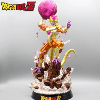 50cm Dragon Ball Anime Gk Vânător de Aur Frieza Regele Super Mare Statuie Strălucitoare Figuri Modelul Pvc Acțiune Figura Decorare Jucării Cadouri