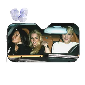 Britney Lindsay Creative Parbriz Parasolar 76x140cm Folie de Aluminiu Parasolar Visor Jaluzele