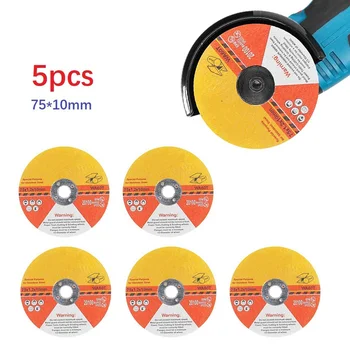 5pcs Discuri de Tăiere 75 mm Armat cu Fibre de Rășină Circulară Rășină de Ferăstrău Grinding Wheel Disc de Tăiere Instrument de Piese Pentru Polizor unghiular