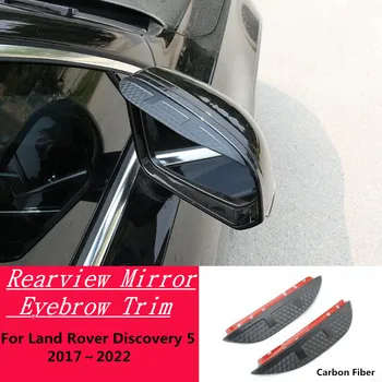 Pentru Land Rover Discovery 5 2017-2022 Fibra De Carbon Oglinda Retrovizoare Parasolar Acopere Stick Trim Cadru Lampa Scut Spranceana Ploaie/Soare