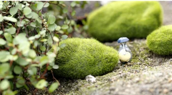 4 Dimensiunea False, Piatră Artificială Moss Pietre Decor Acasă Simulare de Plante Decor DIY Pentru Gradina si Crafting Green4pcs