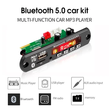 Amplificator 2x40W Bluetooth 5.0 MP3 Decoder Bord MP3 Player 5V-26V Auto 12V Radio FM Modulul Handsfree de Înregistrare de Apel pentru Difuzor