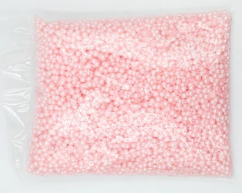 2mm,4mm,6mm,8mm,10mm,12mm,14mm Culoare Roz Plat spate ABS rotund Jumătate margele Perla, imitație de plastic de jumătate de margele perla