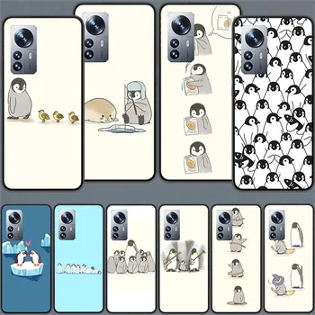 Minunat drăguț Pinguin Moale TPU Caz de Telefon Pentru Xiaomi Mi 13 12 Lite 12T 12X 11 Ultra 11i 11T 10 10T 9 Pro 8 CC9 CC9E 6X 5X A2 A1 Co