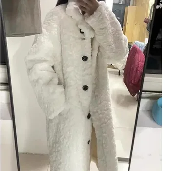 De iarnă pentru Femei Jachete de blană faux teddy Faux Blana, haine de sex Feminin Palton Geaca de Iarna de Lungă Haină de Moda pentru Femei Costum de Epocă