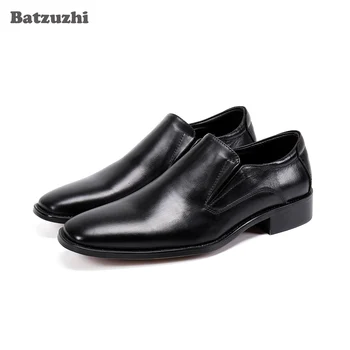 Batzuzhi Formale Pantofi de Piele Barbati Negru Piele Pantofi Rochie pentru Oamenii de Afaceri Slip-on zapatos de hombre, de Mari Dimensiuni 38-46