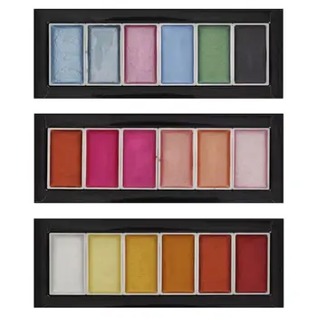 Dropship 6 Culori Calde Reci Metalice Vopsea Acuarelă Set pentru Artist Desen de Culoare de Apă Tigaie Pigment de Artă