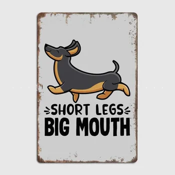 Câine cârnat Picioare Scurte Vintage din Metal Staniu Semne și Plăci-Artizanale cu Uimitoare Postere de Arta, Ideal Decor de Perete pentru Iubitorii de animale de Companie