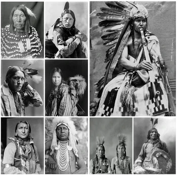 Indienii Trib De Indigeni Egalitatea Rasială Postere, Printuri De Arta De Perete Panza Pictura De Perete Decor Imaginile Pentru Camera De Zi Neînrămate