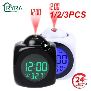 1/2/3PCS Led Ceas Digital Portabil de Proiectie Ceas cu Voce în limba engleză Timp de a Spune de Afișare a Temperaturii de Amânare Alarmă cu Alarmă Desktop de