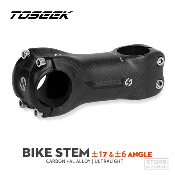TOSEEK Carbon MTB Biciclete Stem 3K Mat Prindere 31.8 MM Pentru Drum de Munte cu Bicicleta Ghidon Lungime 70/80/90/100/110/120/130mm