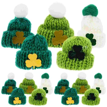 25pcs Mini Pălării de Tricotat Saint Patrick Mini Tricot Pălării Saint Patrick Mini Capace pentru DIY