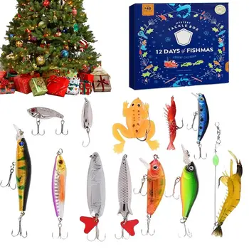 2023 Pescuit Nada Cutie Advent Calendar Creative Momeli De Pescuit Set Amuzant De Crăciun Numărătoarea Inversă Practice Momeli De Pescuit Pentru Adulți