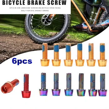 Accesorii Pentru Biciclete Colorate M6x18mm Mountain Bike Galvanizare Șuruburi De Fixare Șuruburi Stem Șurubul Discului De Frână Șurub