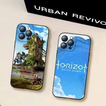 Horizon Zero Dawn Aloy Telefon Caz Pentru iPhone 14 13 12 11 XS X 8 7 6 Plus Mini Pro Max SE 2022 Negru Moale Capacul Telefonului