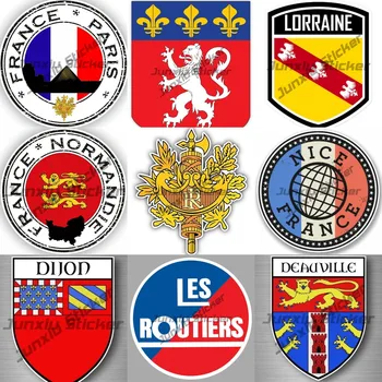 Franța Stema Simplă Mașină Decal Franța Paris Louvre Grenoble Normandie Sigiliu Autocolante Alsacia Deauville Lorraine, Franța Flag