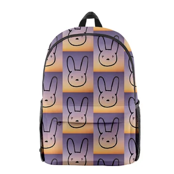 Noutate la modă Bad Bunny elev Bookbag Notebook Rucsacuri de Imprimare 3D Oxford Impermeabil Băieți/Fete Casual de Călătorie Rucsaci