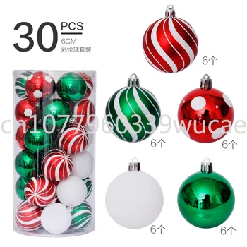 Asortate Culoarea Ornamente de Crăciun 2021 Anul Nou Speciale în formă de Pictat Crăciun Minge de Set pom de Crăciun pandantiv