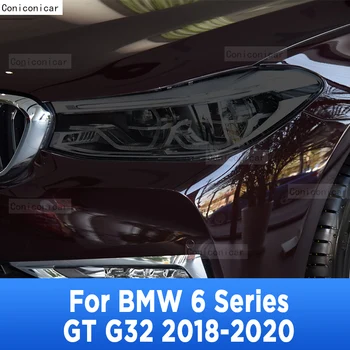 2 Buc Faruri Masina de Protecție Capac de Film de Restaurare Negru Transparent TPU Autocolant Pentru BMW Seria 6 GT G32 2020 Accesorii