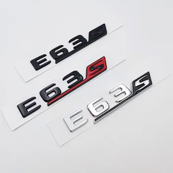 3D ABS Spate Portbagaj Emblema, Insigna Decalcomanii Autocolant Negru Roșu Chrome Masina Scrisori Pentru Logo-ul Mercedes E63S AMG W213 W212 Accesorii