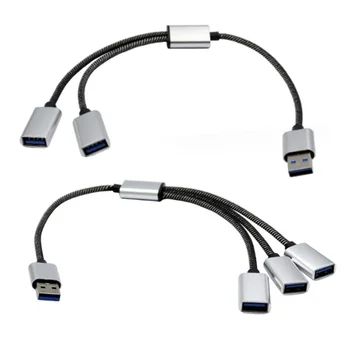 Multi USB OTG 3/2 Port HUB Cablu Splitter USB 2.0 Adaptor Convertor