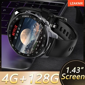 2023 128G A3 Global Versiunea 4G NET Smartwatch cu sistem de OPERARE Android 800mAH Baterie 1.43