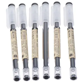 12 Pack Black Gel Ink Pen Ultra Fin Punct de 0,35 mm Plastic Pixuri Acasă