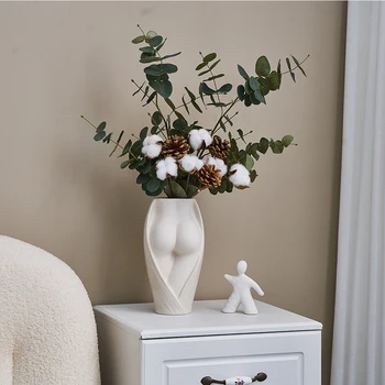 Nordic Acasă DecorDecorative Vaze pentru Flori Moderne Vaza Ceramica Vase de Artă Planta Accesorii de Birou Desktop Decor Jarrones