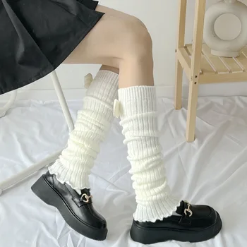 Jk Tricotate Șosete Picior Peste Genunchi Pentru Femei Tricot Boot Șosete Japoneze Rochie Picior Cald Lolita Cosplay Accesorii Elastic Încălzirea Capac