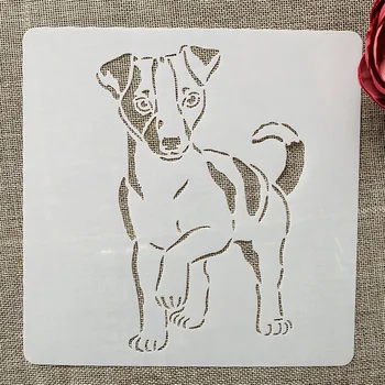 20*20cm Câine de Companie DIY Stratificare Sabloane Pictura pe Perete Album de Colorat Relief Album Decorative Șablon