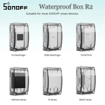 SONOFF Cutie rezistent la apa R2 Apa Durabil-rezistent la Strivire Praf Electrice Cabina Compatibil Cu Electrocasnice Inteligente