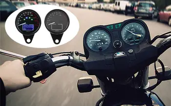 Digital Motocicleta Turometru Universal Vehicul LCD Vitezometru Digital rezistent la apa Tahometru Nivelul Uleiului Indicator de Viteză a CONDUS Odomet