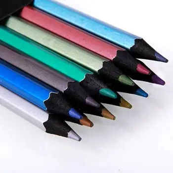 12 Culori Lemn Creioane Colorate Lapis De Cor, Artist Pictura Ulei Creion De Culoare Pentru Școala De Desen Schiță De Artă