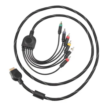 Potrivit pentru PS2/PS3 Component Cablu 1.8 M Potrivit pentru PS 2/3 Joc de Înaltă Rezoluție Cablu Accesorii