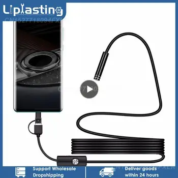 1BUC obiectiv 8mm Camera Endoscop 1200P IP68 2M Greu Tub Flexibil Mirco USB Tip-C Endoscop Video de Inspecție pentru Android