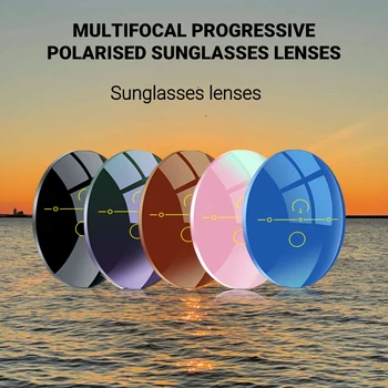 VICKY Multifocală Progresivă Polarizat ochelari de Soare 1.56 1.61 1.67 Miopie Hipermetropie baza de Prescriptie medicala Lentile de Soare