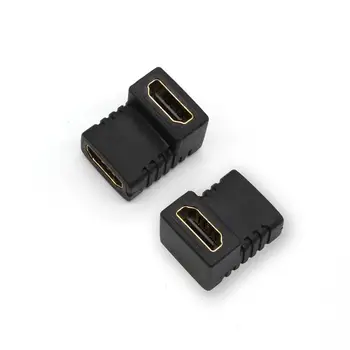 De înaltă Calitate HDMI Conector Cu 90 de Grade HDMI Femeie La Femeie Adaptor