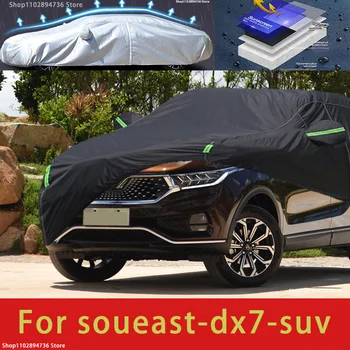 Pentru Soueast DX7 se Potrivesc în aer liber, masini de Protecție Acoperă stratul de Zăpadă Parasolar rezistent la apa Praf de Exterior negru capac masina