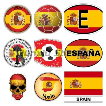 Spaniolă Spania Naționale, Drapelul Național Hartă Naționale Insigna Decal pentru Autoturisme, Laptop, Perete, Ușă, Fereastră Casca de Sticlă Autocolante Auto
