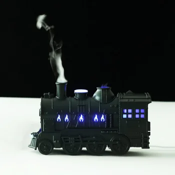 Mini-Umidificator de Aer cu LED-uri Lampă Aromă Difusor Atomizor Tren Formă de Aromoterapie cu Ulei Esential Difuzor cu Ultrasunete Ceață Rece