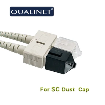 QUALINET SC Fiber Optic Praf Capac Fibre Instrument Cablu Duster Capac de Protecție Conector Sc SM MM de Rețea Plug Capac Optic Cat