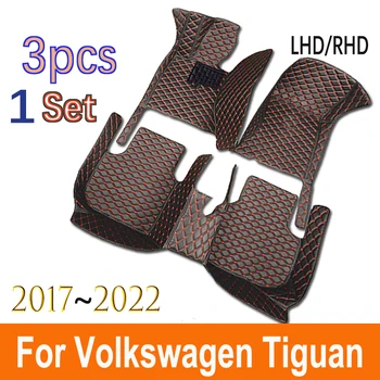 Covorase Pentru Volkswagen Tiguan Allspace AD BW 2017~2022 Impermeabil Mașină Covor Podea Mat Țapiș Voiture Accesorii Auto Interior